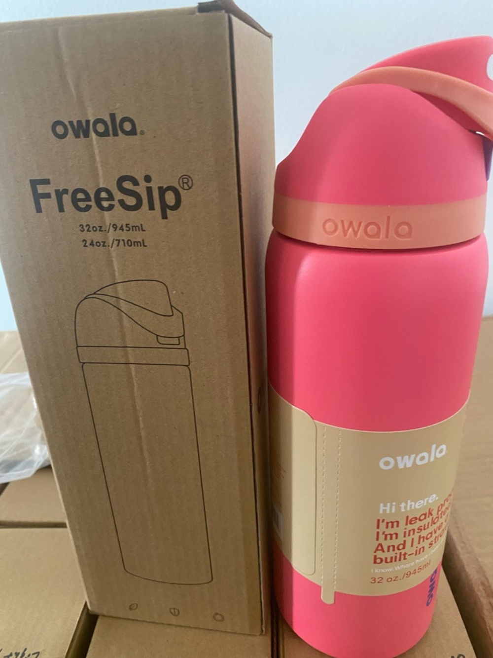 FreeSip Insulated Water Bottle - Pink